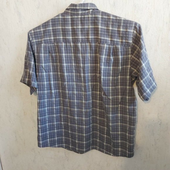 WOOLRICH Men's Short Sleeve Button Down Shirt size L - Picture 2 of 2